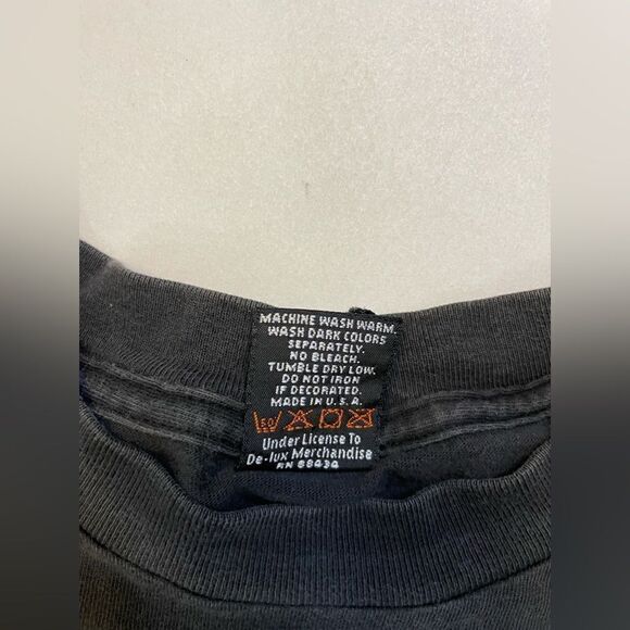 VINTAGE The Original Black Man Graphic T-shirt Men XXL Black God Religion - Picture 5 of 6